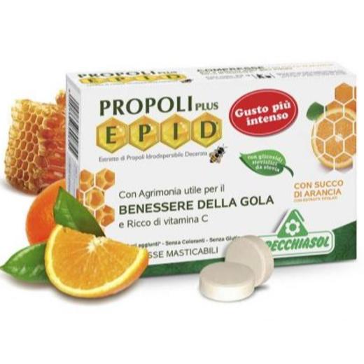 E.P.I.D. Cukormentes Propolisz szopogatós tabletta narancs íz 20 db